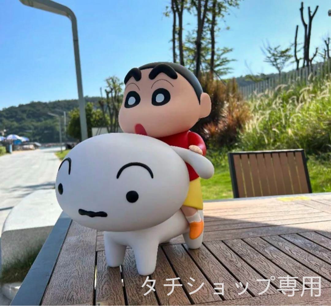 新品 40センチ クレヨンしんちゃん シロ 特大フィギュア　等身大 新品 40センチ クレヨンしんちゃん シロ 特大フィギュア 等身大 等身大