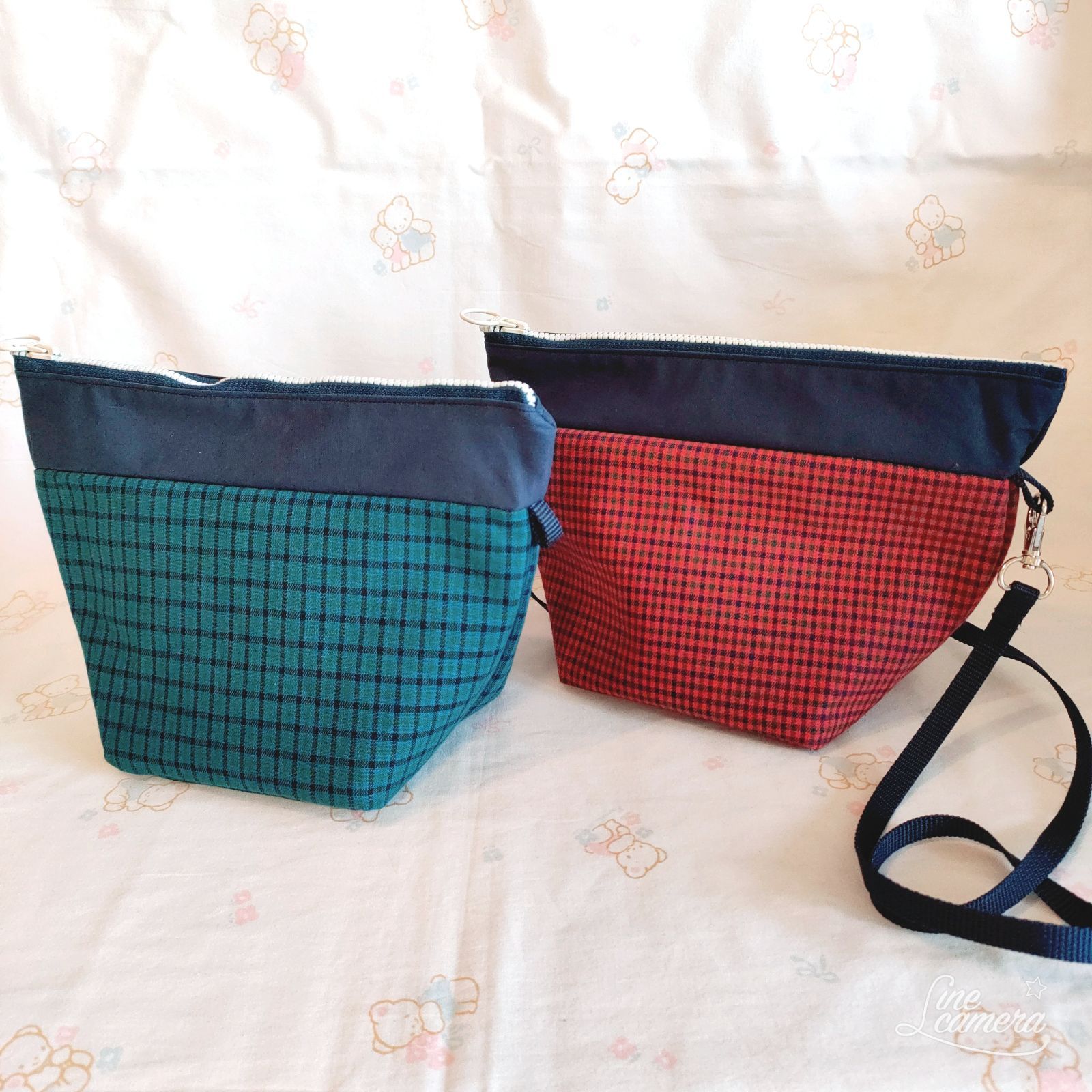 ファミリア 舟形 ショルダー ポシェット ファミリアチェック ポーチ 舟