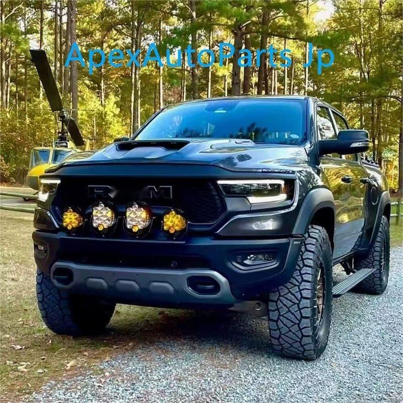 ダッジラムRAM1500 トレックス フロントバンパー 投光ランプブラケット ミニフロントバンパーライトマウント バンパーガード