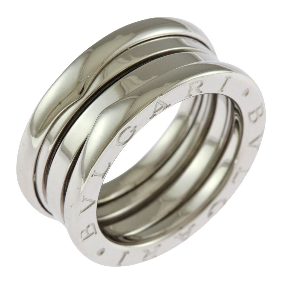 ■BVLGARI ビーゼロワン リング 指輪 8号　18K　ホワイトゴールド ビー・ゼロワン ブルガリ B-zero1 リング #48 約8号 18k 18金