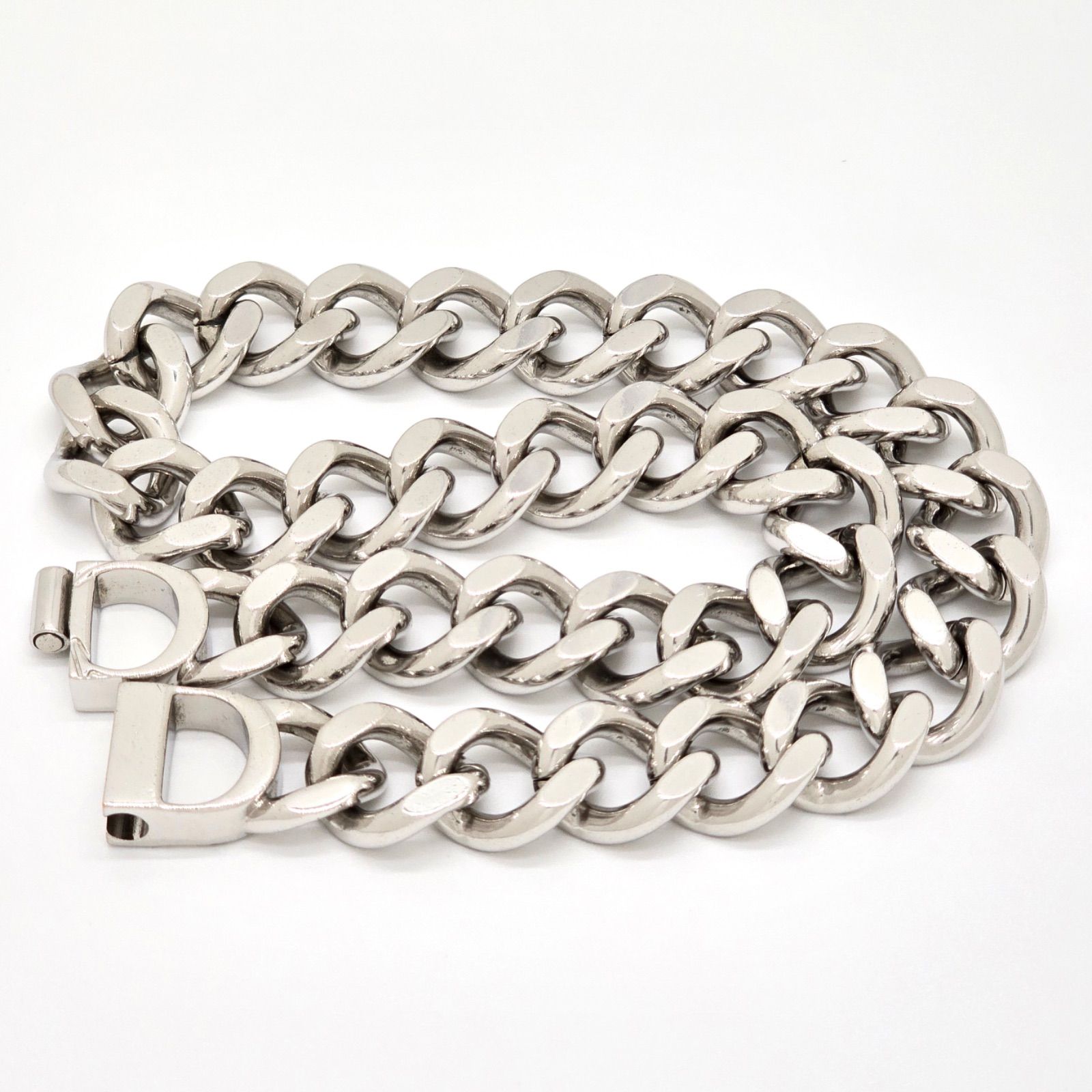 DIOR ディオール CD Icon チェーンリンク ネックレス 全長約45