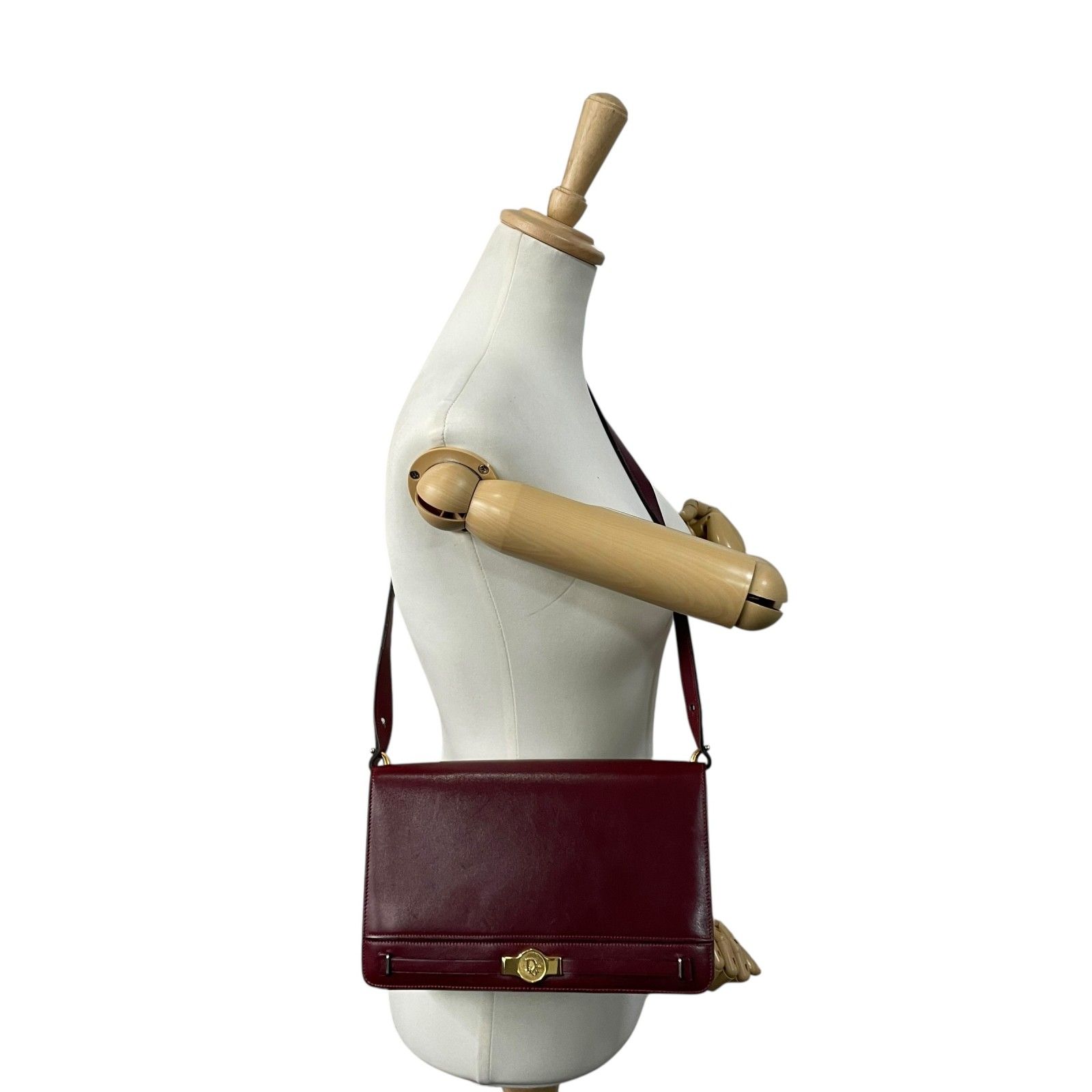 美品 Christian Dior クリスチャンディオール ショルダーバッグ 赤 