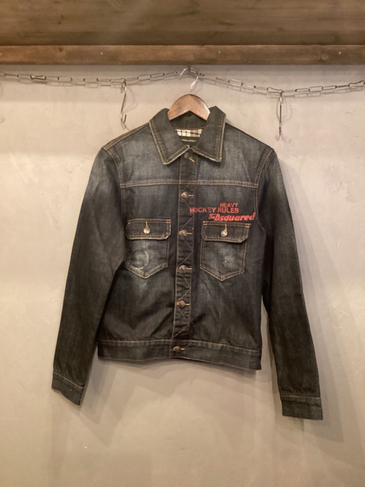 美品 DSQUARED2 デニムジャケット 希少52サイズ DSQUARED2 デニムジャケット 52 DSQUARED2(ディースクエアード