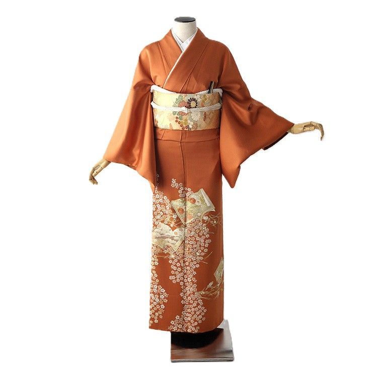 色留袖 身長157-172cm 三つ紋 it-067（レンタル】色留袖 フル
