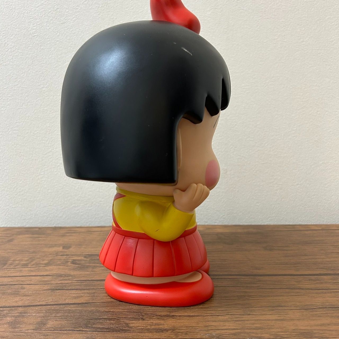 K》レア ちびまる子ちゃん 大型貯金箱 30cm ソフビ さくらももこ 90