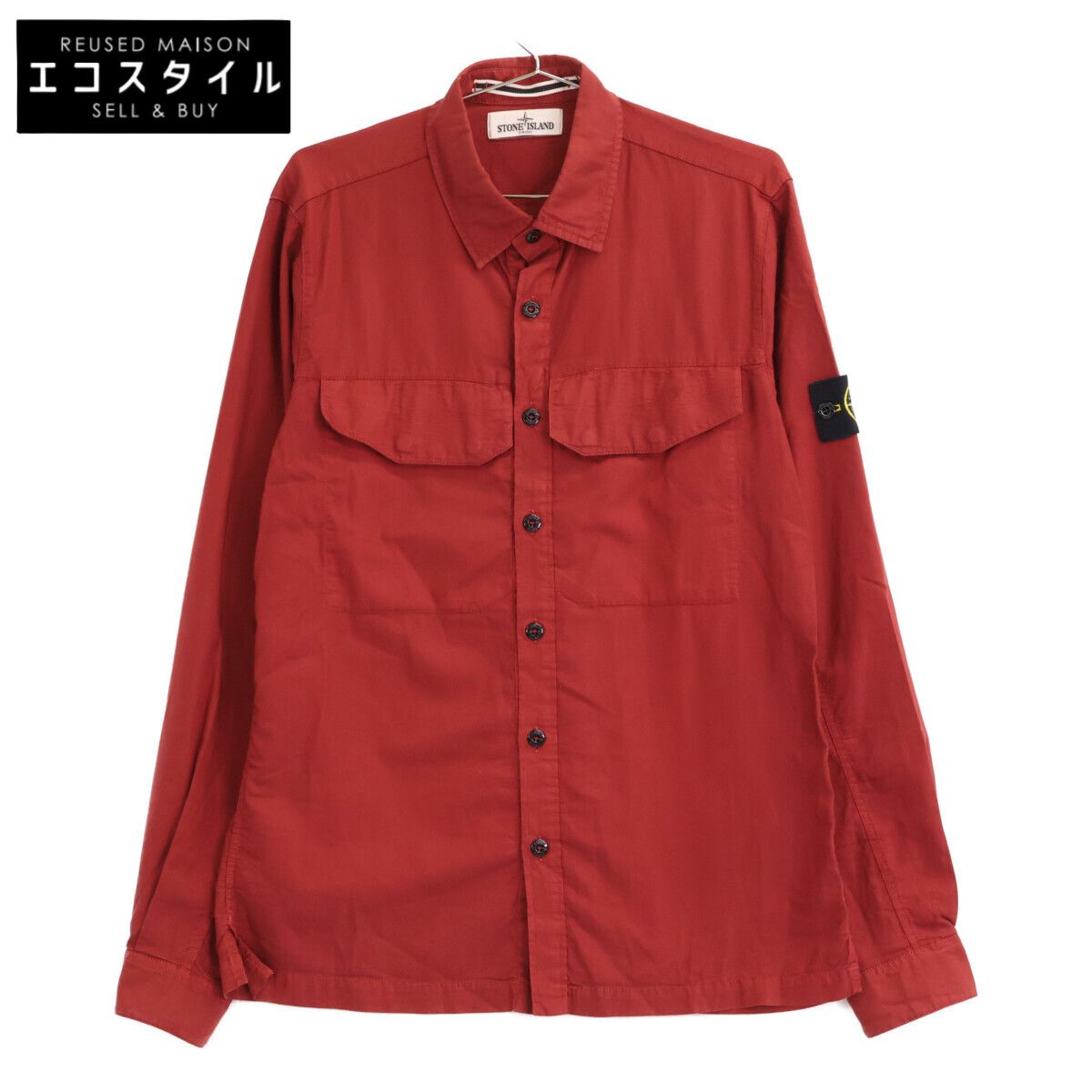 STONE ISLAND ストーンアイランド ﾚｯﾄﾞ ｶﾞｰﾒﾝﾄﾀﾞｲ ﾛﾝｸﾞｽﾘｰﾌﾞｼｬﾂ M