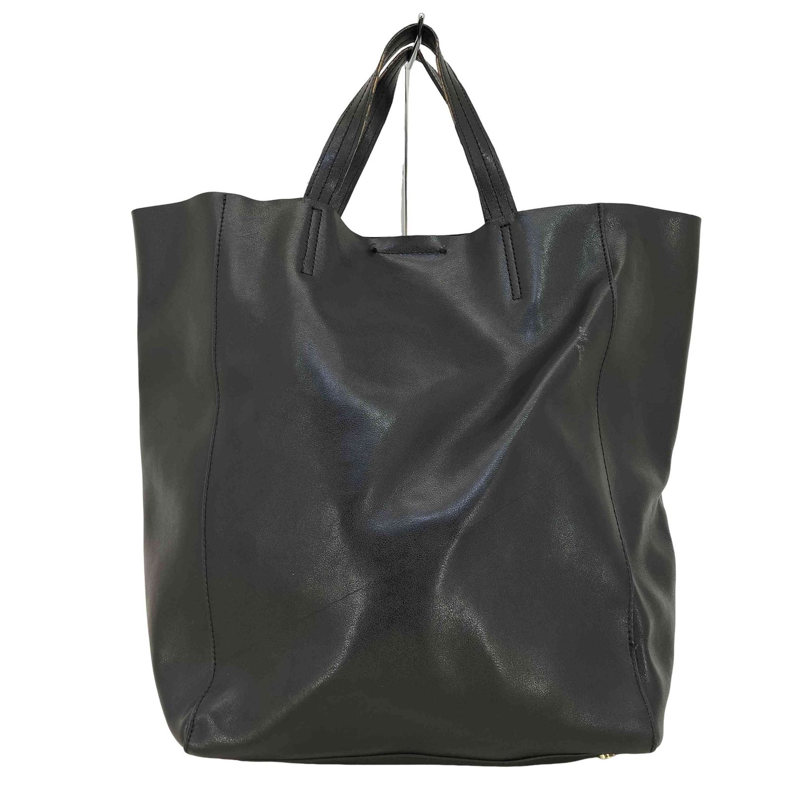 【美品】BANANA REPUBLIC　ブラックレザー トートバッグ バナナリパブリック BANANA REPUBLIC レザートートバッグ メンズ