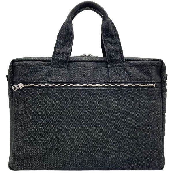 吉田カバン ハンドバッグ ポーター スモーキー ブリーフケースS コットン ブラック 黒 592-07506 PORTER SMOKY ビジネスバッグ 書類バッグ お仕事バッグ 手提げ バッグ バック カバン 鞄