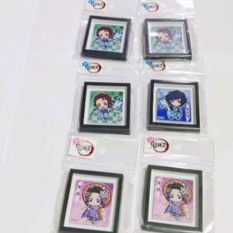 【大人気】【極美品】【ご当地】　【京都&温泉地限定】鬼滅の刃　額縁マグネット① 大人気】【極美品】【ご当地】【京都&温泉地限定】鬼滅の刃 額縁
