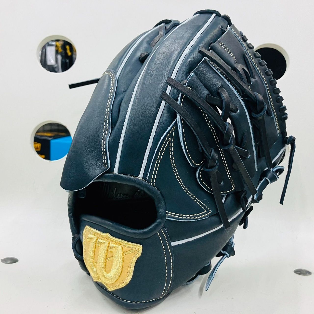 Wilson　ウイルソン　ウイルソンスタッフ　WBW102281　硬式用　投手用　ピッチャー用　DP型　Wブラック　高校野球対応　コユニスタイル　日本製　超限定カラー