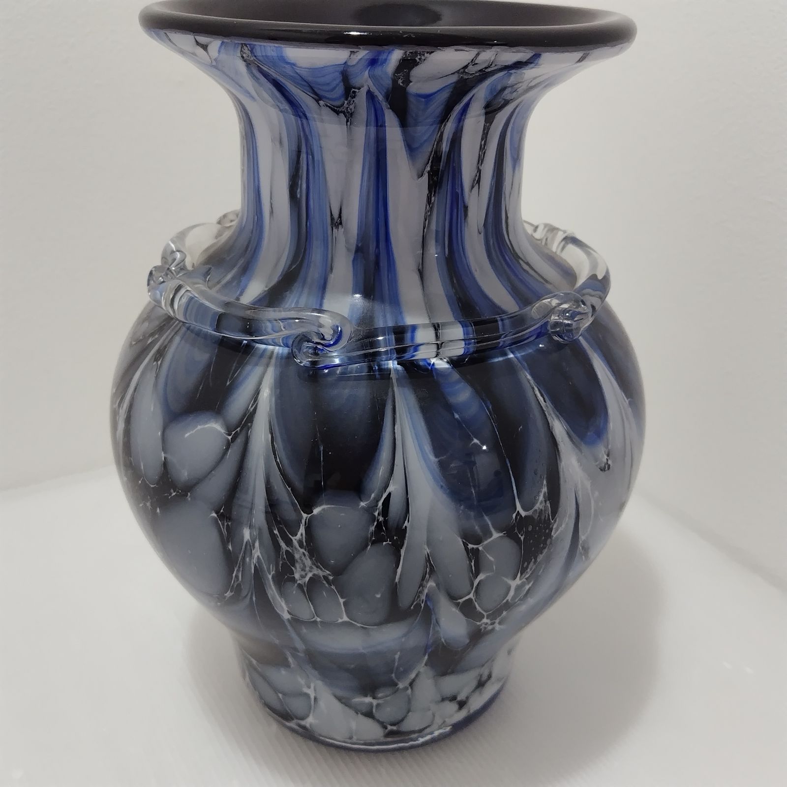 D(0508i10) T.G.K PINE GLASS 東海硝子 花瓶 花器 フラワーベース 花入 花生 置物 インテリア ガラス  直径(最大)20cm×高さ26cm - メルカリ
