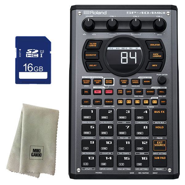 Roland ローランド サンプラー SP-404MK2 SDカード 16GB クリーニングクロス セット