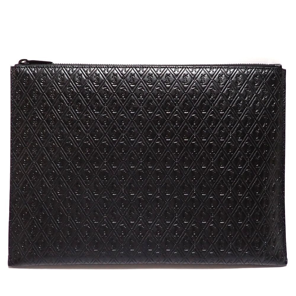 Saint Laurent】 PARIS サンローラン クラッチバッグ タブレットケース 647154 18GDZ 1000 レザー ブラック メンズ  中古 美品 質屋 - メルカリ