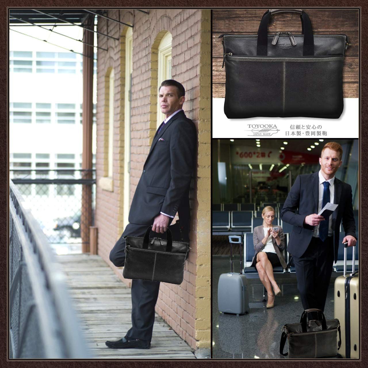 平野鞄 豊岡職人の技 ショルダーバッグ A4 オリジナルムートングローブ ブラック NEXPOTALLINN_EU