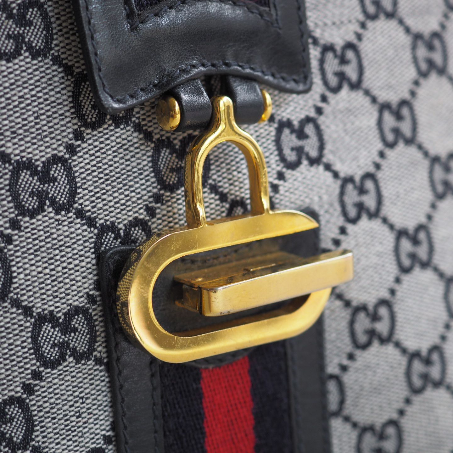 美品☆ オールドグッチ GUCCI シェリーライン GGキャンバス ワン