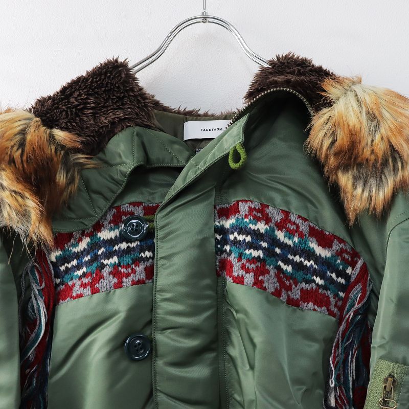 FACETASM (ファセッタズム) HAND KNIT N2-B COAT FACETASM (ファセッタズム) HAND KNIT N2-B COAT