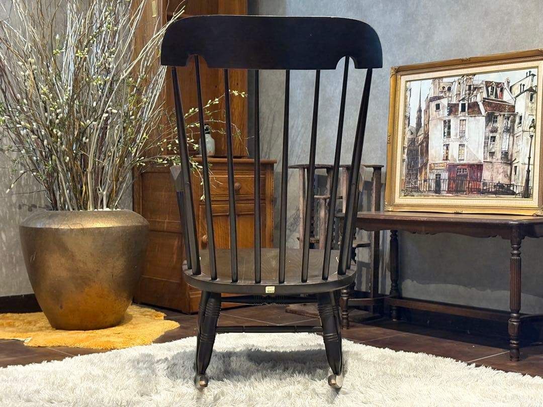 飛騨産業 キツツキマーク ロッキングチェア ダイニングチェア