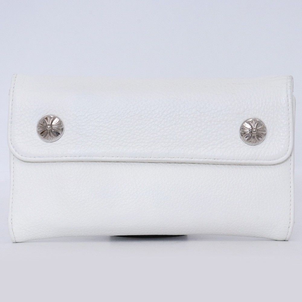 クロムハーツ 長財布 ウェーブウォレット☆ ホワイト CHROME HEARTS