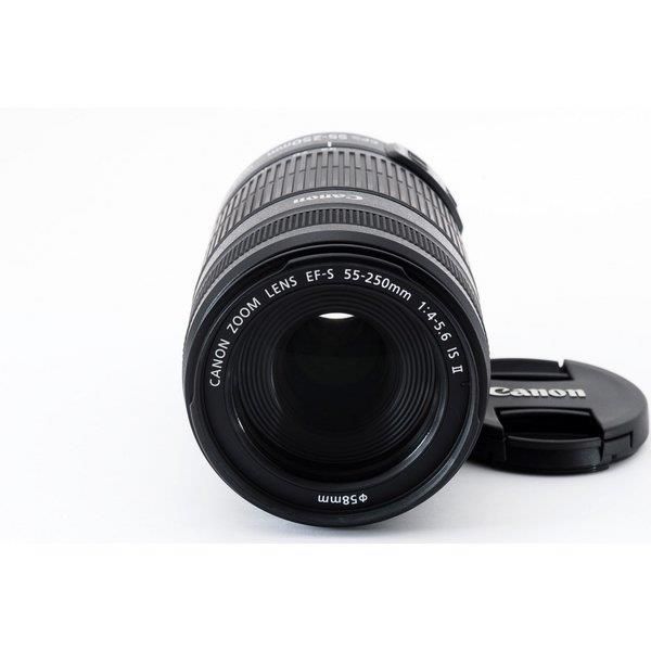 キヤノン Canon EF-S 55-250mm F4-5.6 IS II 美品 望遠ズーム