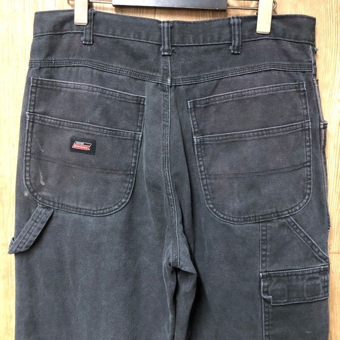 雰囲気抜群 Dickies ディッキーズ ダック地 ダブルニー ペインターパンツ サイズ W34 L32 メンズ Lサイズ程 ヴィンテージ ストリート 古着 s24081786