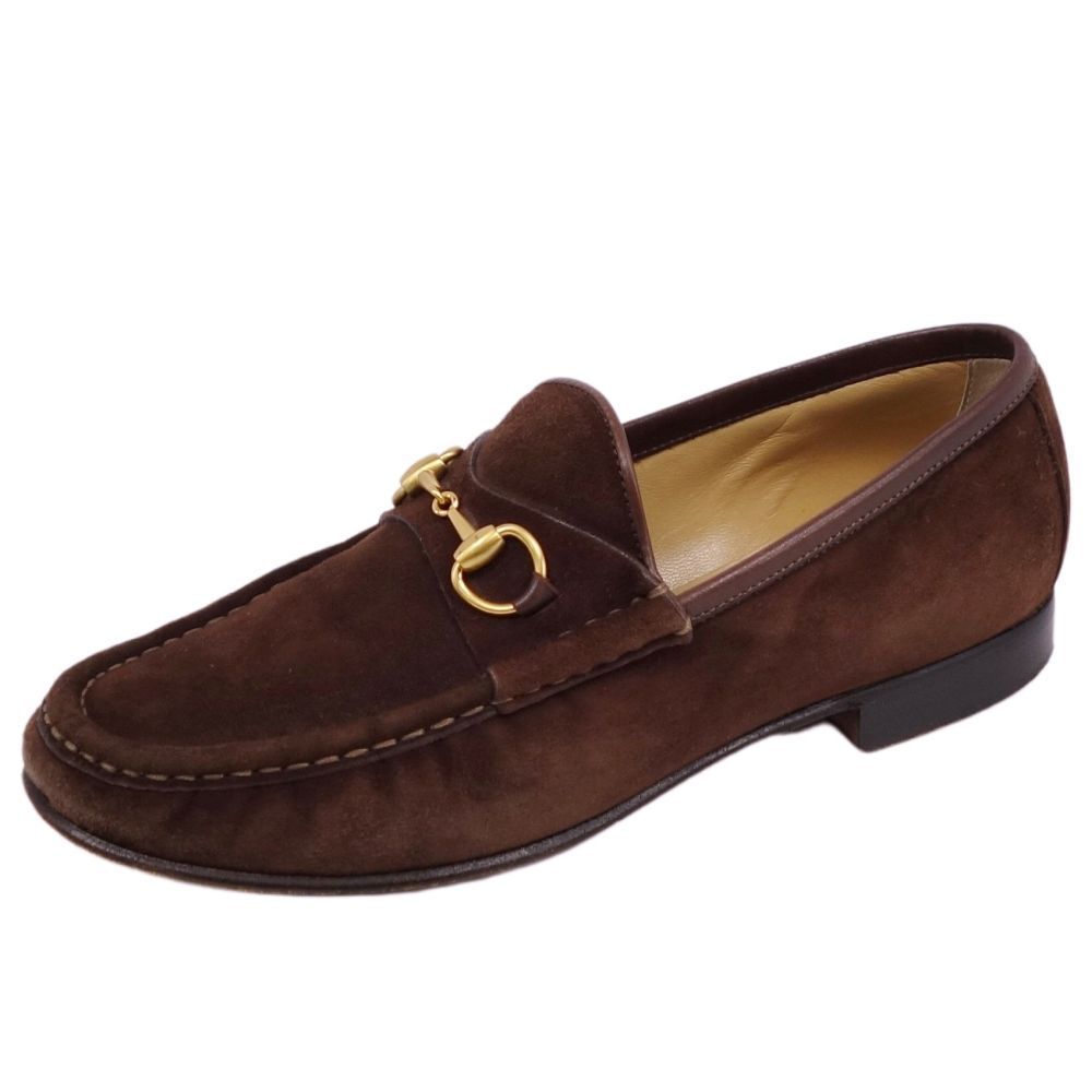 Vintage グッチ GUCCI ローファー ホースビット スウェード