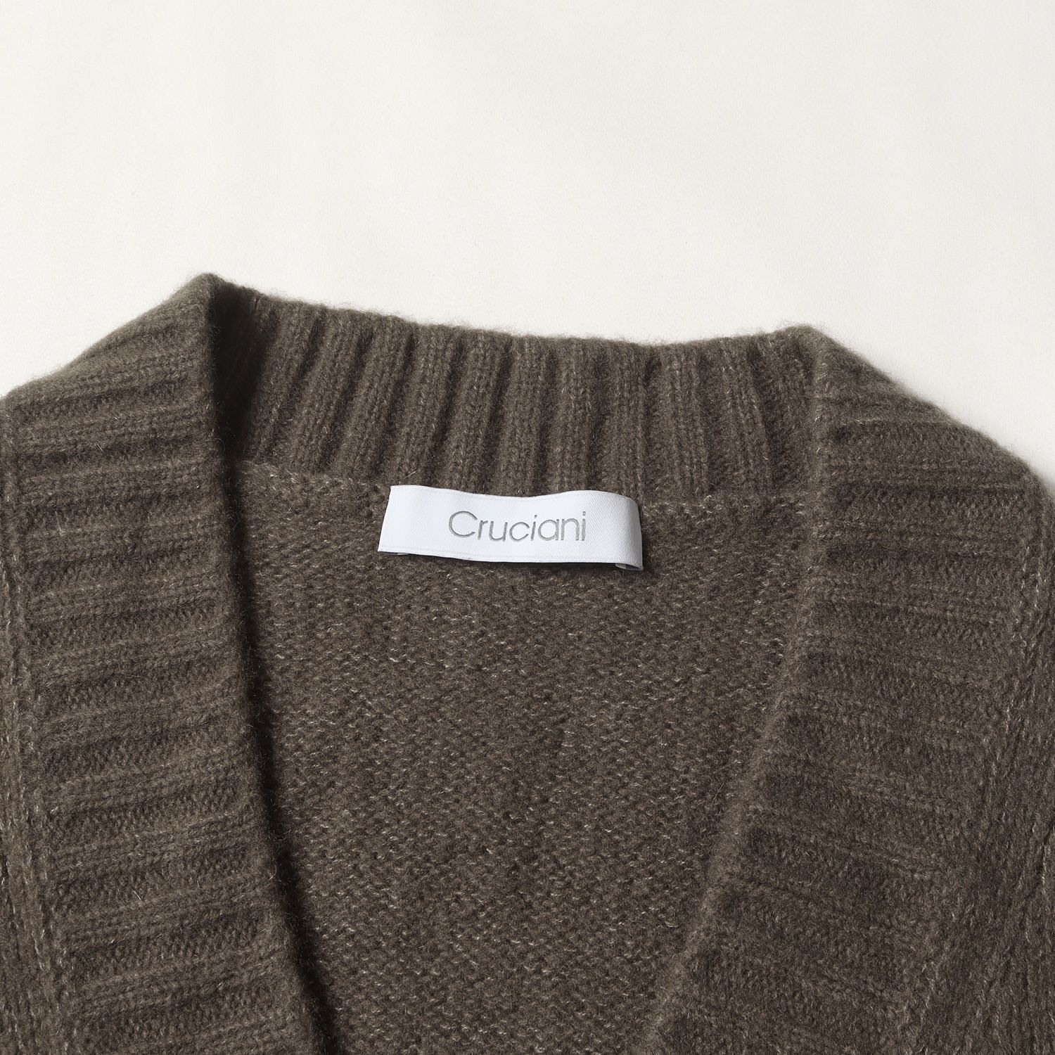 美品】Cruciani クルチアーニ カーディガン ブラウン サイズ:48