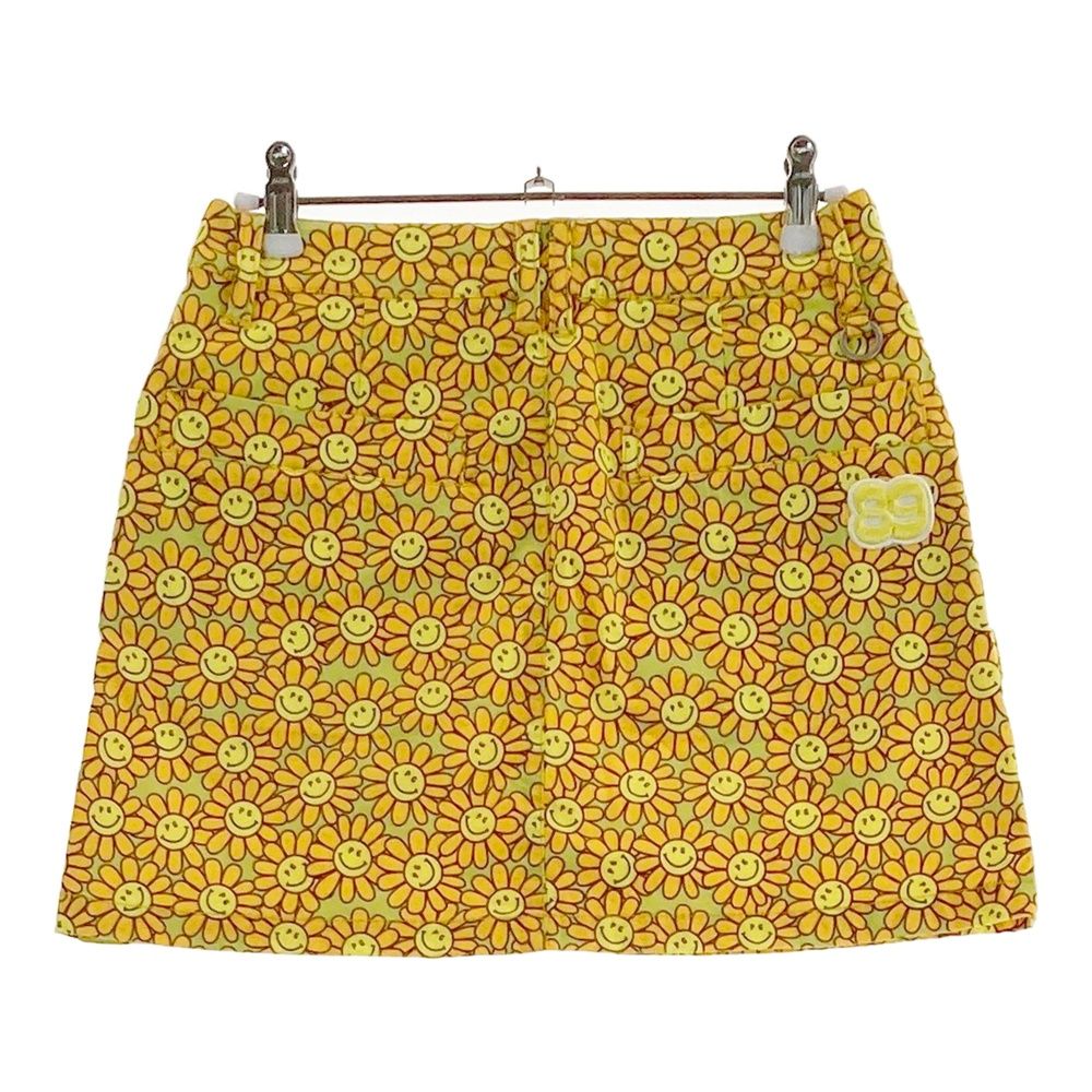 サイズ 00 PEARLY GATES パーリーゲイツ ストレッチスカート ニコちゃん 花柄 オレンジ系 240101533414 ゴルフウェア レディース ストスト