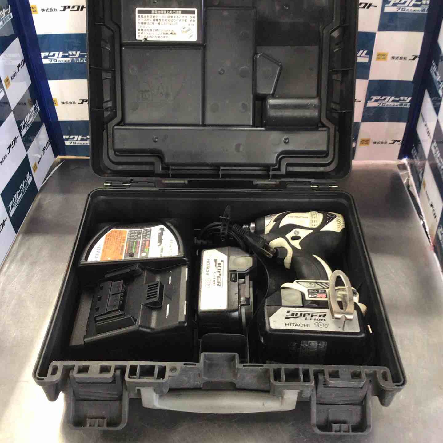 ハイコーキ HIKOKI 旧 日立工機 コードレスインパクトドライバー WH18DBAL2 2LSCK S 草加店