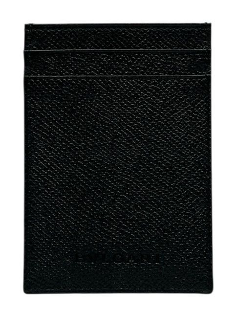 ♥ ブルガリ カードケース パスケース 定期入れ 薄型 クラシコ メンズ レザー ブラック 黒 名刺入れ BVLGARI 20343