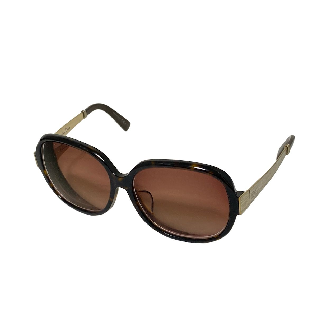 クリスチャン ディオール サングラス ゴールド ブラウン グラデーション