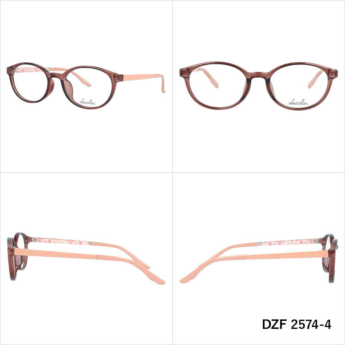 ダズリン メガネフレーム 伊達メガネ アジアンフィット dazzlin DZF