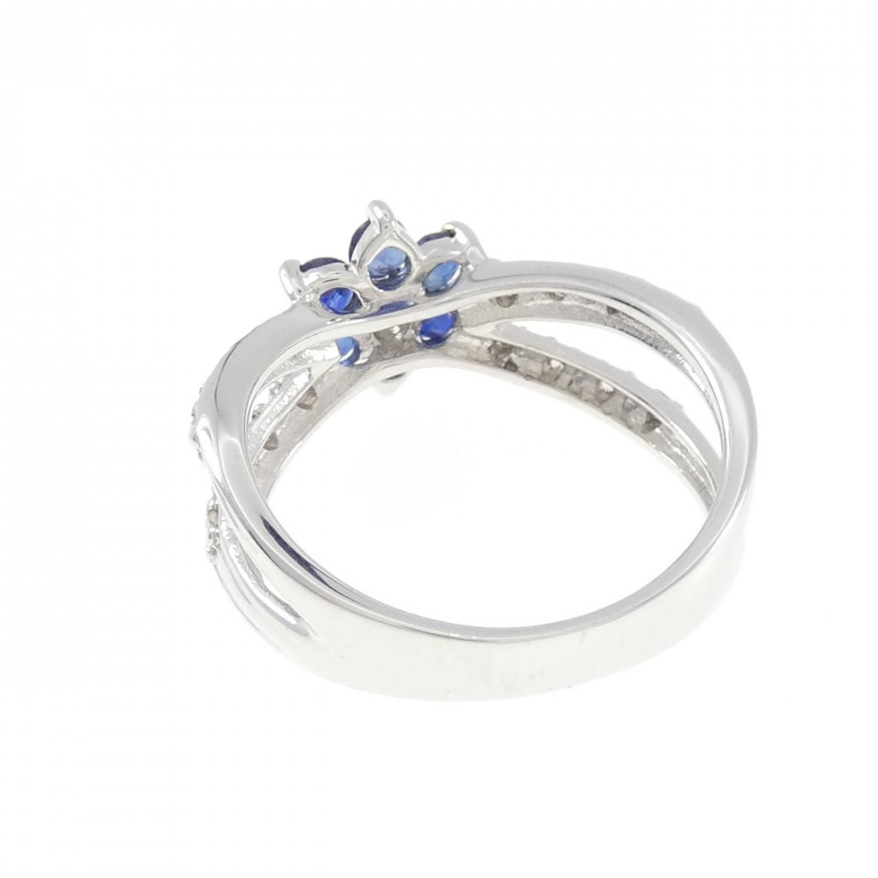 楽天市場】4℃ 【ヨンドシー】 ピンクサファイア付きリング K18WG 18金