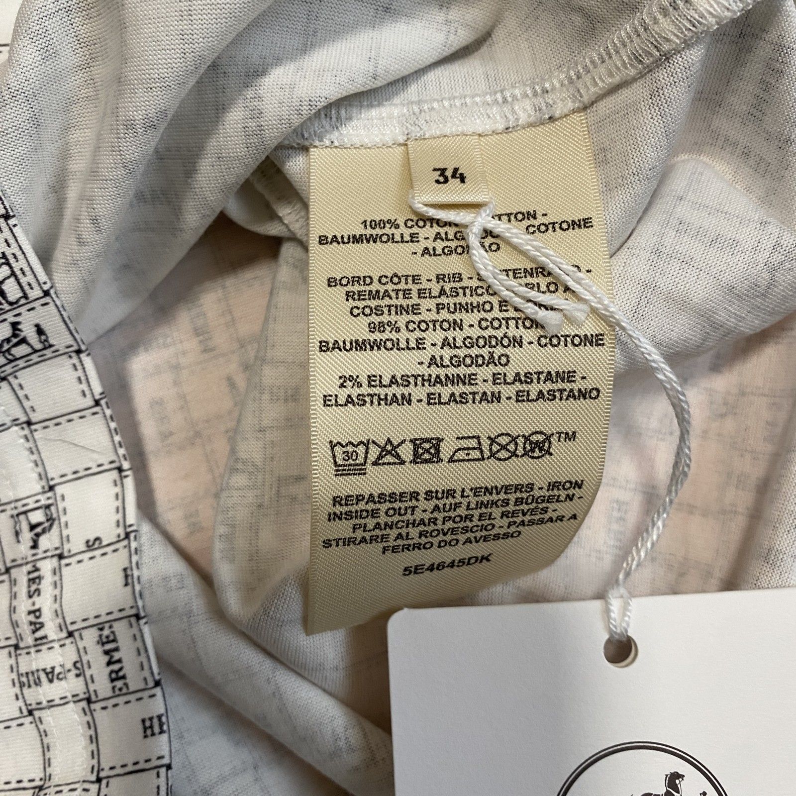 新品 タグ付き エルメス HERMES レディース 5E4645DK Tシャツ ポルデュック #34 新品 タグ付き エルメス HERMES レディース 5E4645DK Tシャツ