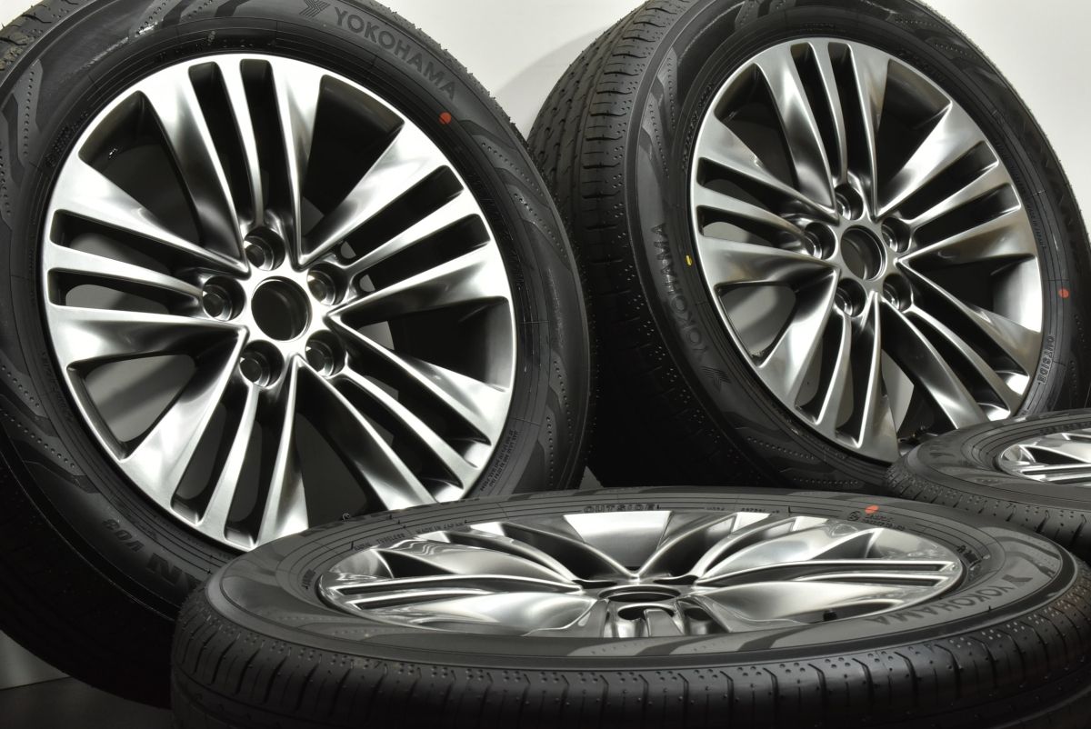 製 新車外し品 トヨタ 40 アルファード 純正 18in 7J 40 PCD120 ヨコハマ ADVAN V03 225 60R18 ヴェルファイア 流用 バリ溝