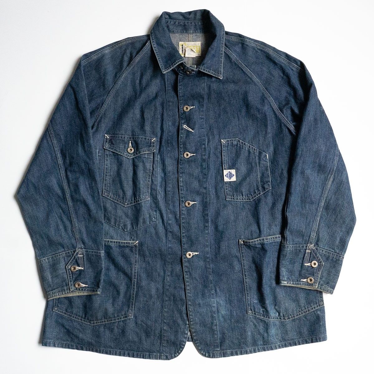 POST OVERAL LS インディゴ USA製ポストオーバーオールズ　Ｍ POST OVERALLS /デニムかストライプの2択 – UNCLE SAM アンクルサム