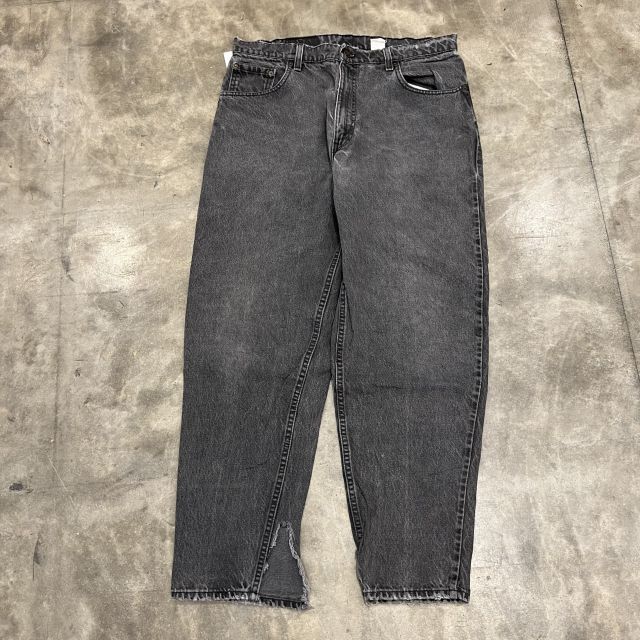 0 90s USA製 Levi W38 ブラックデニム公式 【Levi's / リーバイス】560 USA製　ブラックデニム