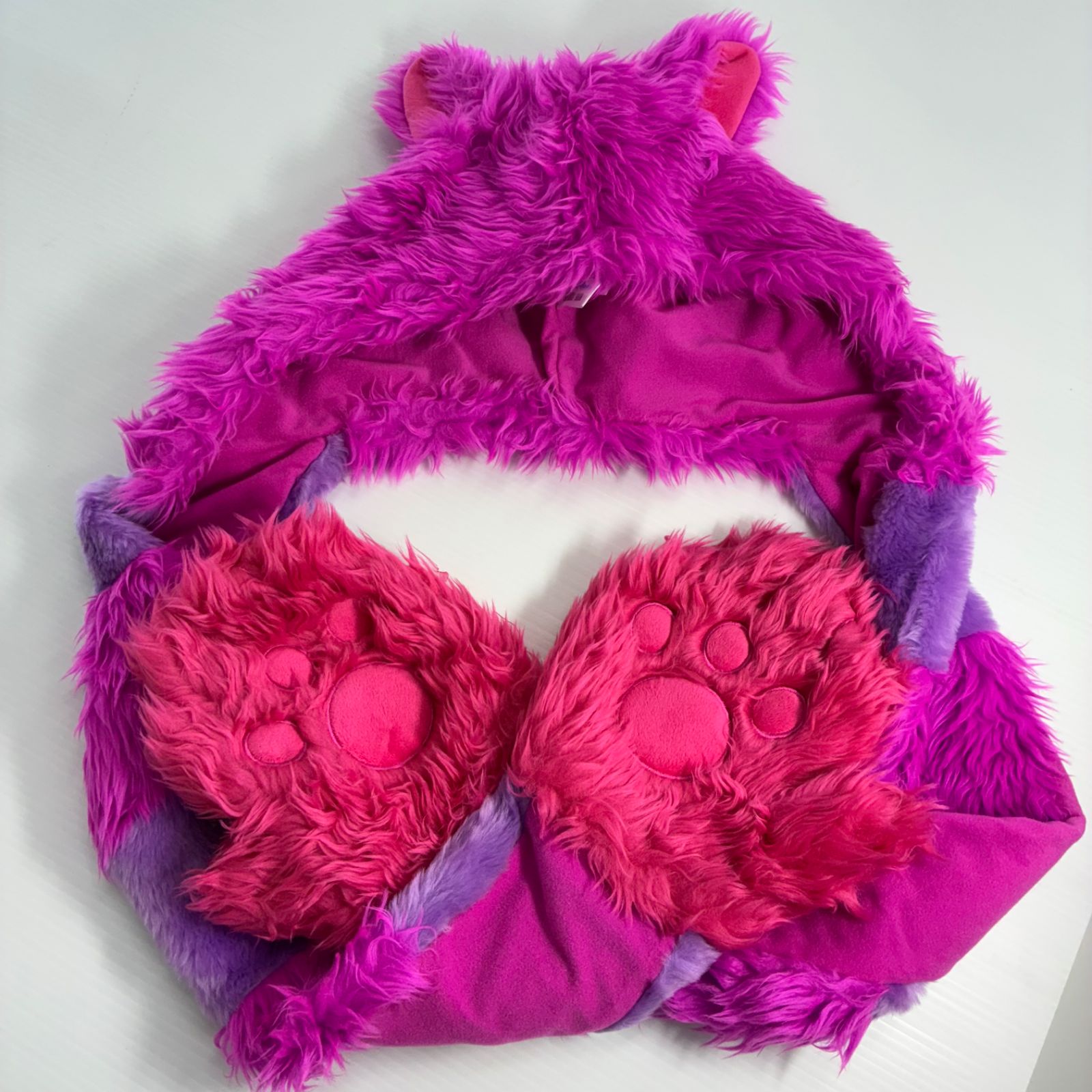 ディズニー マフラーキャップ 紫 手袋 ディズニー Disney 手袋付