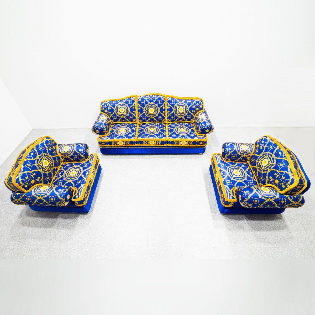 展示品】VERSACE home ヴェルサーチ ホーム 応接 セット 3人掛け 1人