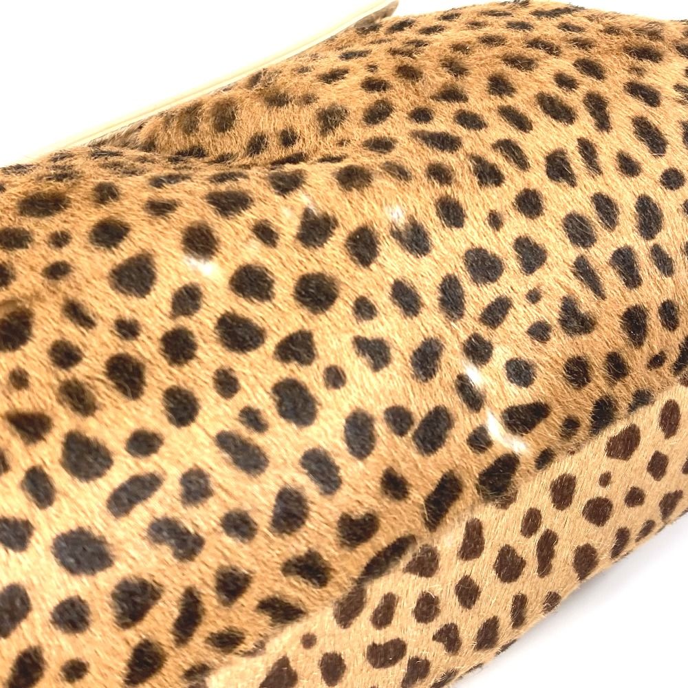 FENDI フェンディ ショルダーバッグ レオパード 豹 ヒョウ ハラコ