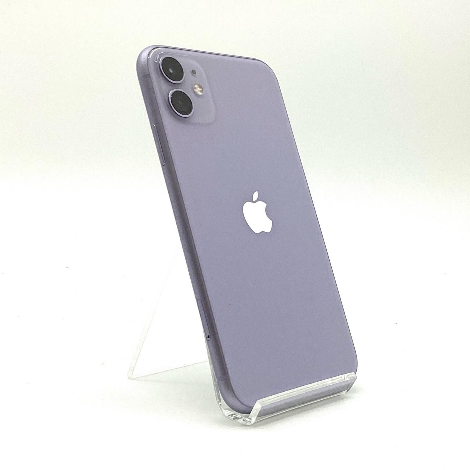 美品】iPhone11 64GBパープル SIMフリー バッテリー84%