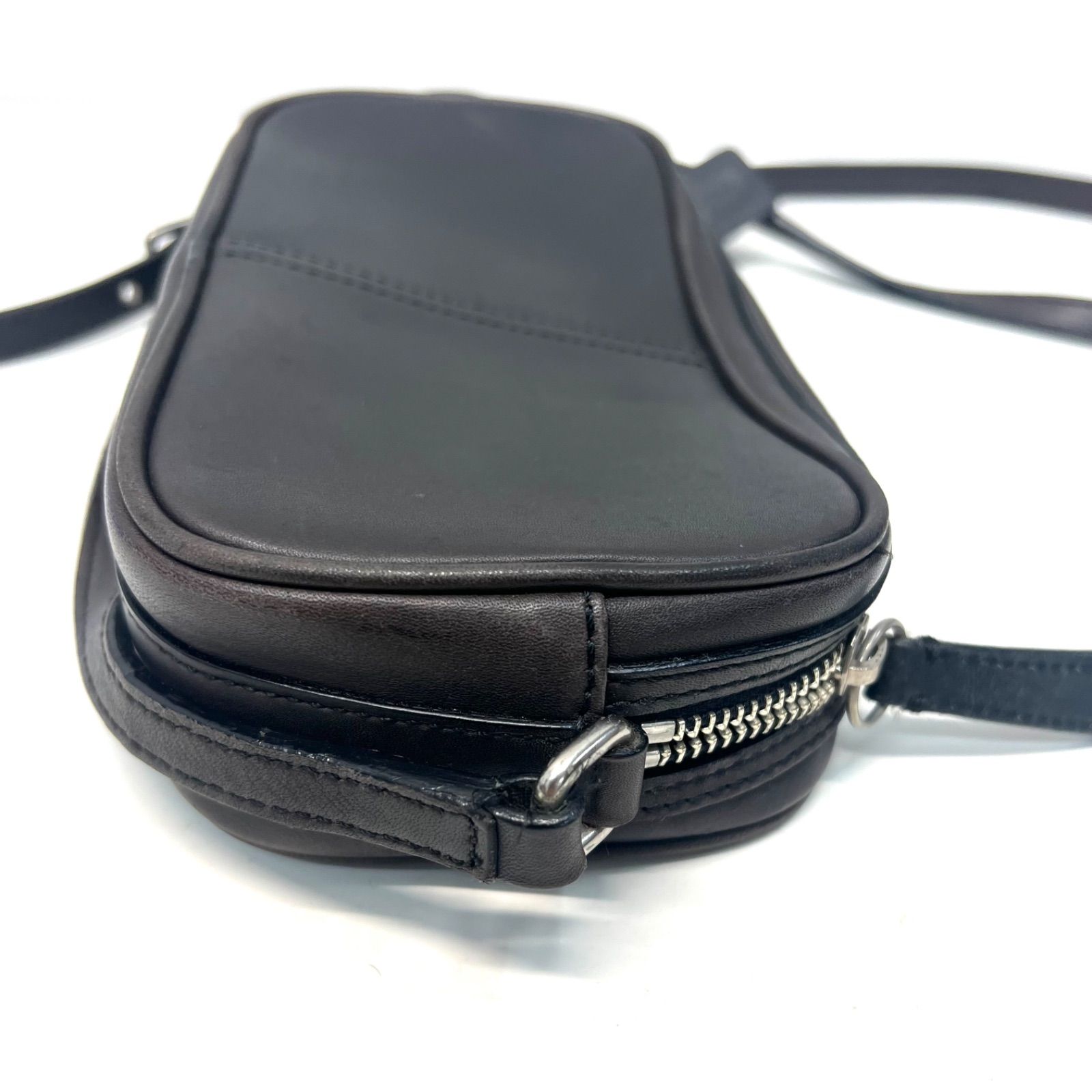 ◾︎COACH コーチ ショルダーバッグ ダークブラウン レザー