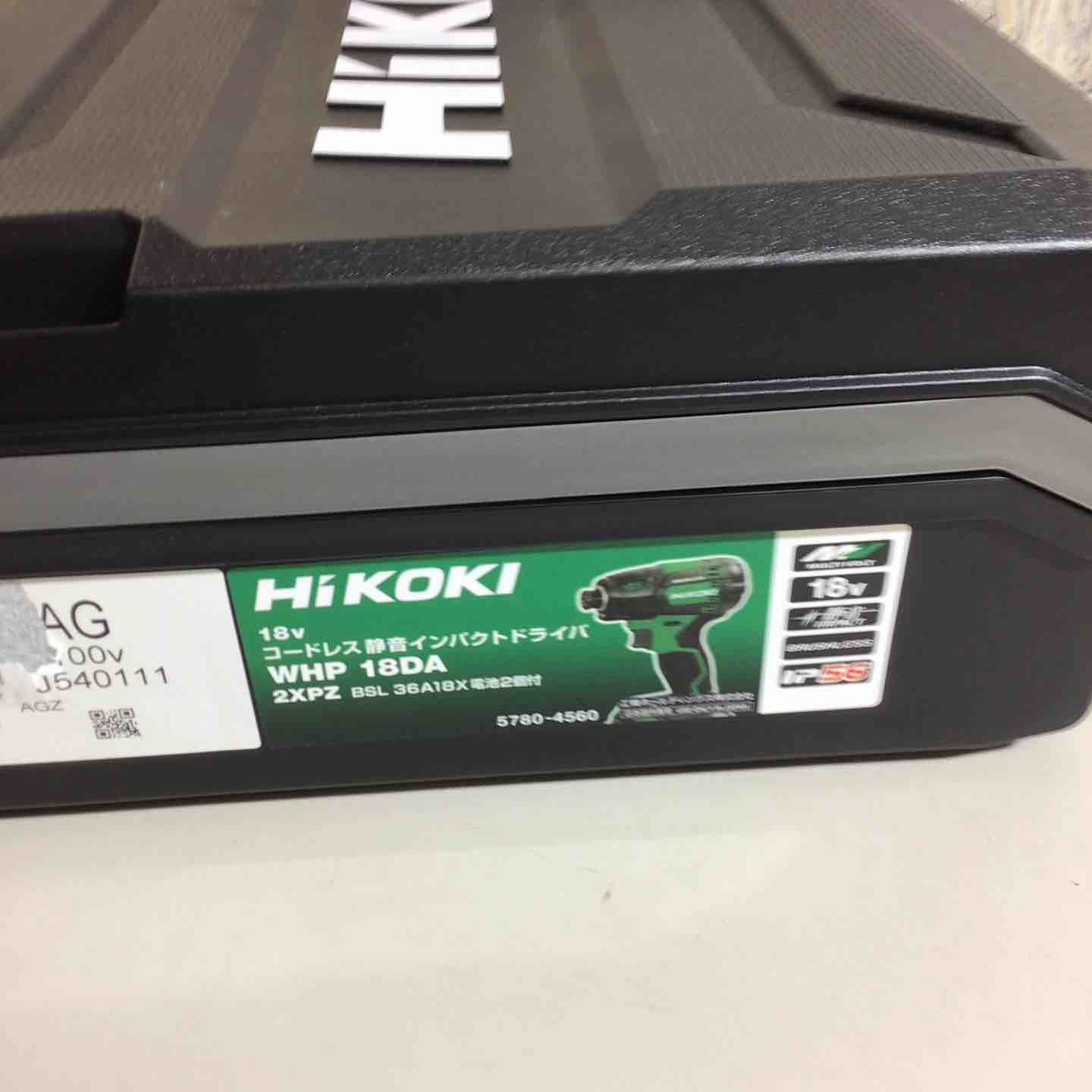 ハイコーキ HIKOKI 日立工機 コードレス 静音インパクトドライバ WHP18DA 2XPZ インパクト 戸田店