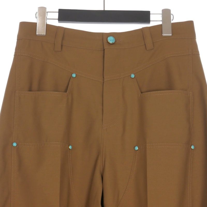 ルイヴィトン テーラードハーフパンツ 黒 RM211 TTX HKP68W 38 LOUIS VUITTON - ルイヴィトン 25SS RM251M RHL HSP77W ロゴ刺繍