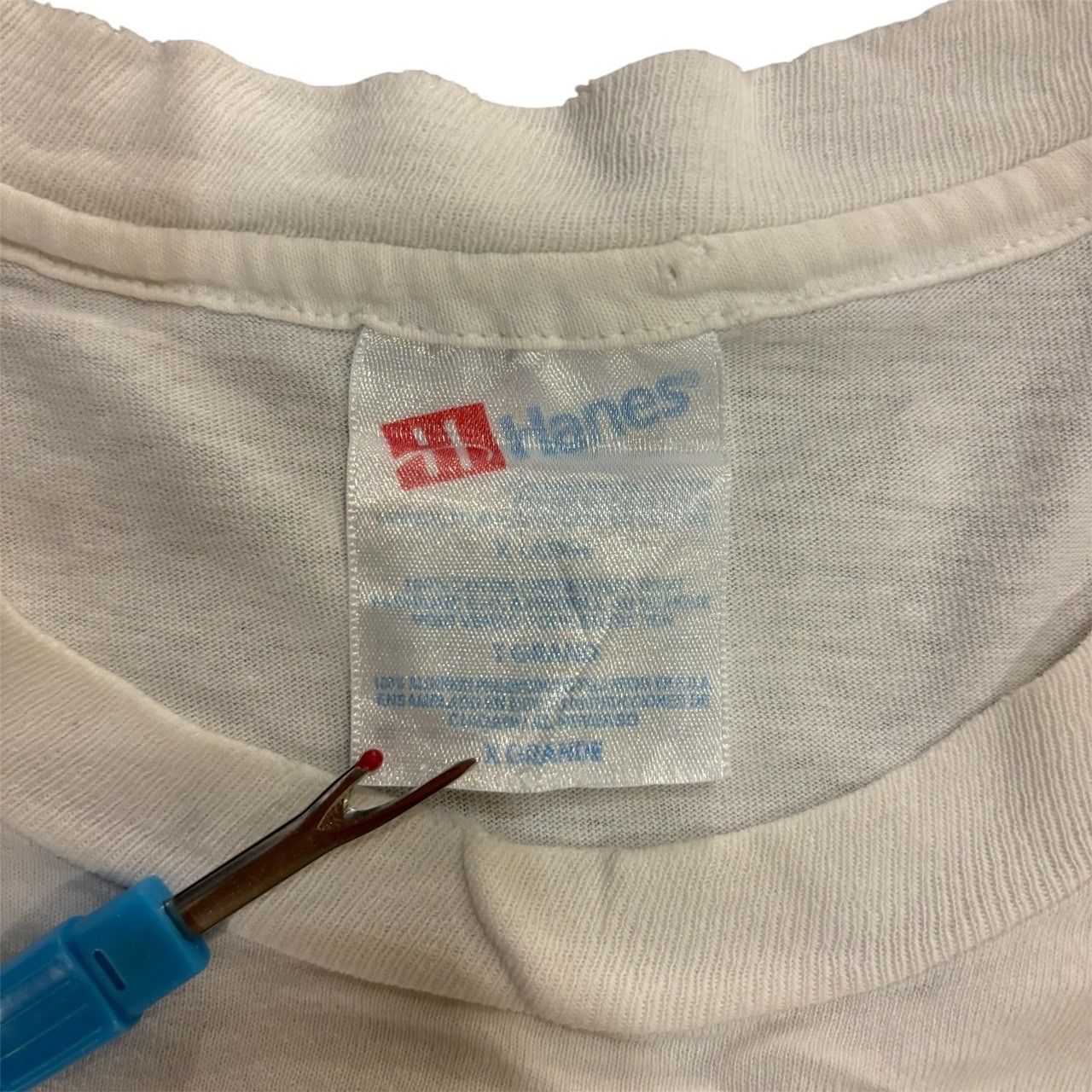 ミルクボーイ 90'sヘインズTee 袖裾シングルMade in USA 赤 M 古着 USA製 92s ヘインズ/YACO DOG/犬/エロ/ヴィンテージ