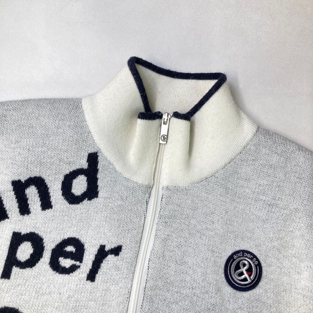 新品【adabat】アダバット　洗える　ロゴデザイン クルーネックセーター　Ｍ 新品【adabat】アダバット 洗える ロゴデザイン クルーネックセーター