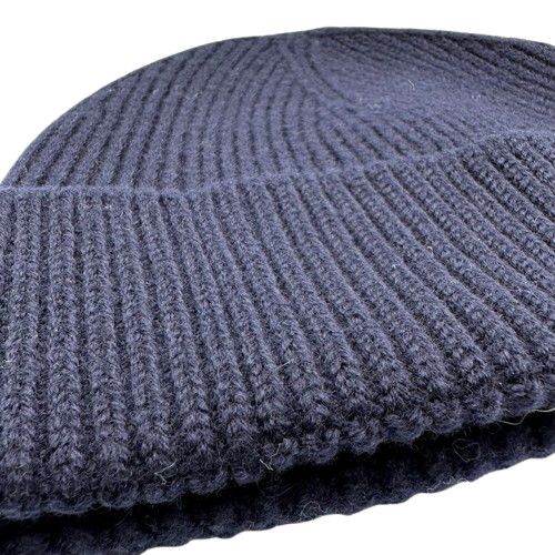 Ami paris アミパリス ニット帽 ネイビー - メルカリ