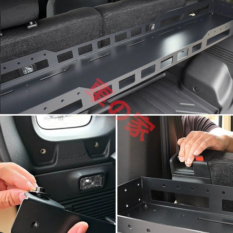 新型ジムニーJIMNY五ドア版オフロードカスタムトランク仕切りラック収納拡張ラック