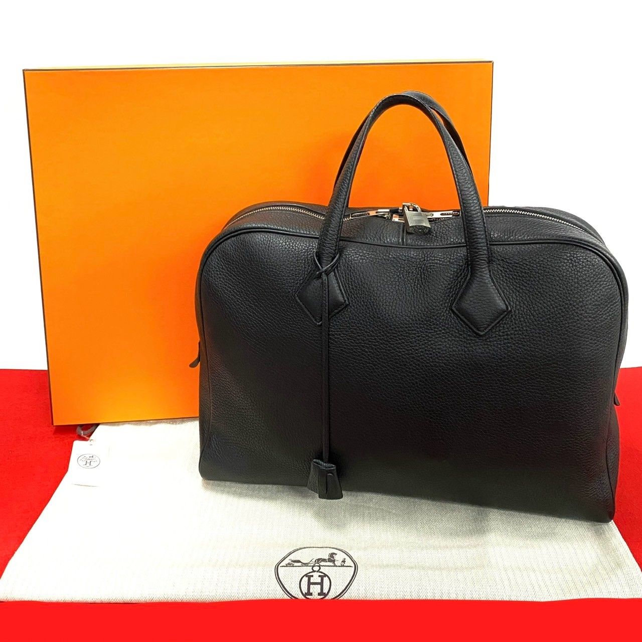 極 美品 箱 袋付 Z 刻印 HERMES エルメス ヴィクトリア 40 トリヨン