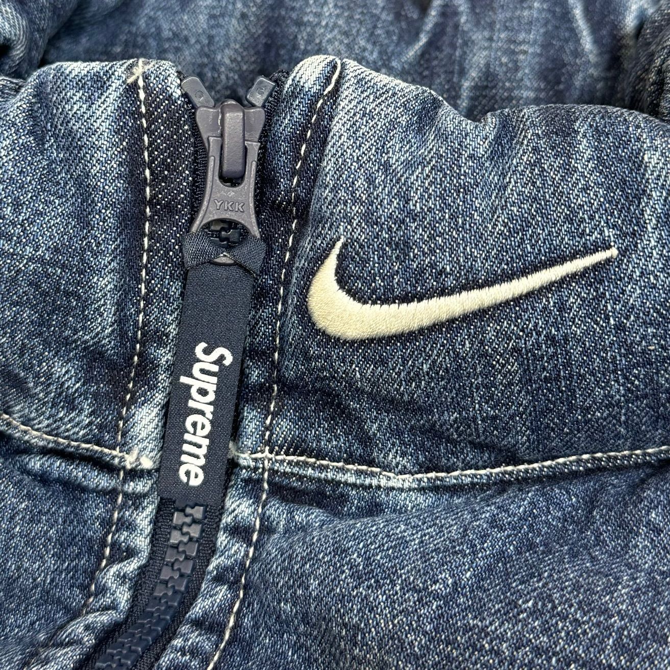 国内正規 新品 Supreme × NIKE 24SS Denim Puffer Vest デニム
