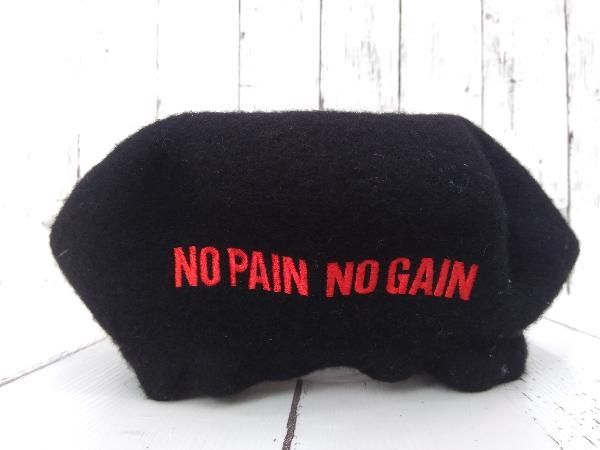 KaneZ ケインズ ベレー帽 NO PAIN NO GAIN ワンポイント刺繍 メンズ 帽子 ブラック 
